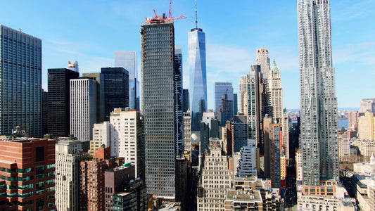 New York City, New York 4K Drone Footage 0317 B