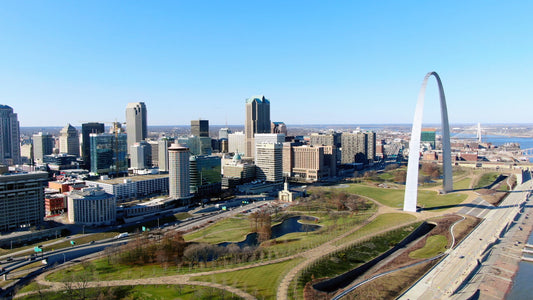 St. Louis, Missouri Drone Footage  0112