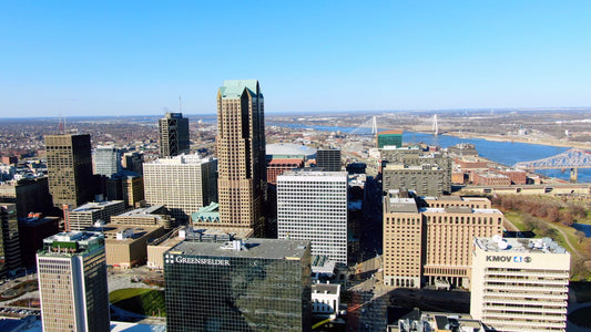 St. Louis, Missouri Drone Footage  0114