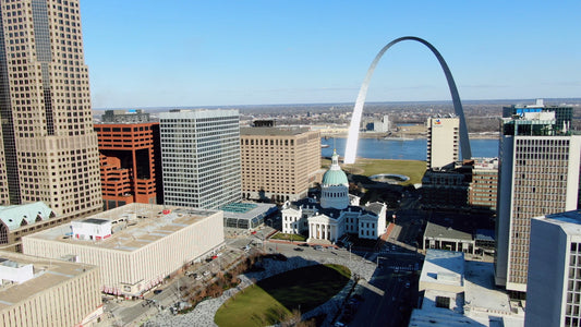 St. Louis, Missouri Drone Footage  0119