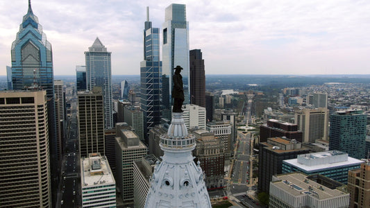 Philadelphia 4K Drone Footage 1111122