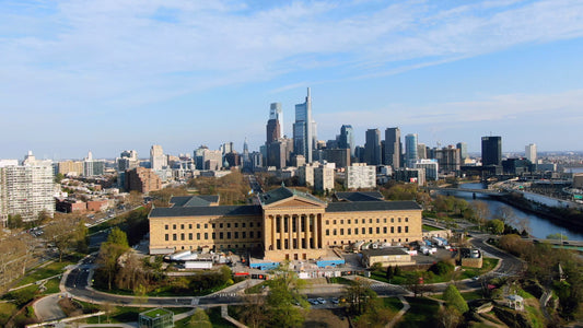 Philadelphia 4K Drone Footage 1223322