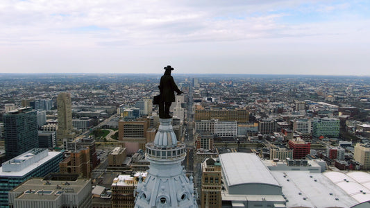 Philadelphia 4K Drone Footage 1231 B