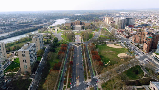 Philadelphia 4K Drone Footage 1454322 B