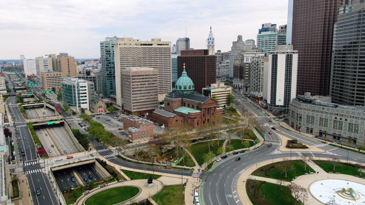 Philadelphia 4K Drone Footage 21434
