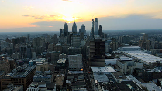 Philadelphia 4K Drone Footage 45234