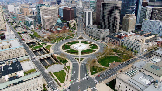 Philadelphia 4K Drone Footage 511324