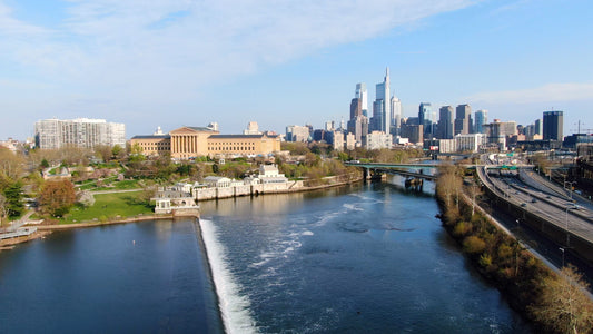 Philadelphia 4K Drone Footage 51231