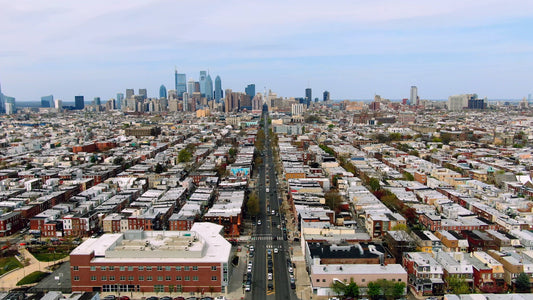 Philadelphia 4K Drone Footage 5124
