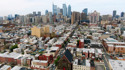 Philadelphia 4K Drone Footage 521 B