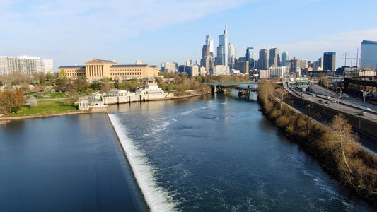 Philadelphia 4K Drone Footage 5322