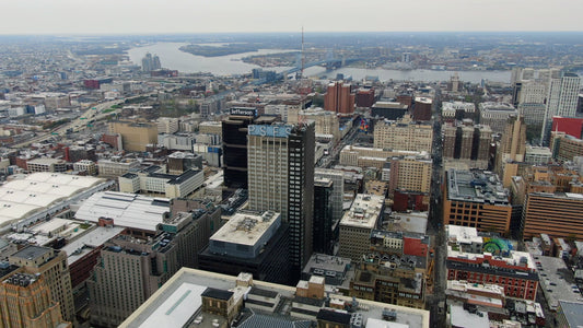 Philadelphia 4K Drone Footage 54124 B