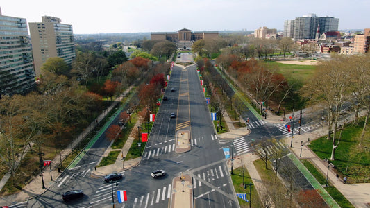 Philadelphia 4K Drone Footage 54322 B