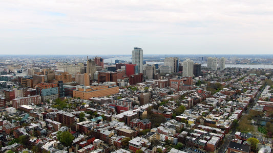 Philadelphia 4K Drone Footage 652313