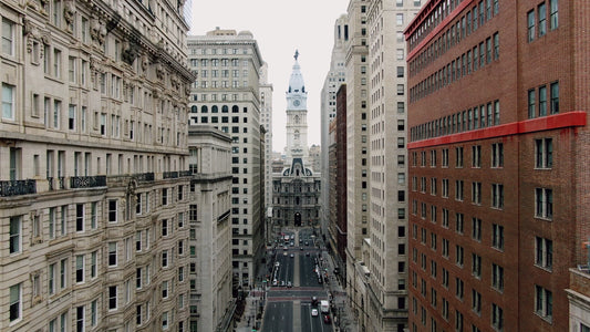 Philadelphia 4K Drone Footage 654232