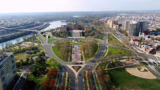 Philadelphia 4K Drone Footage 654