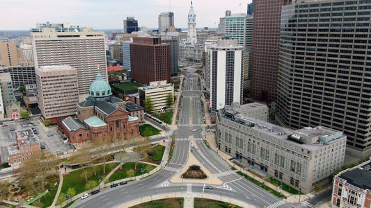 Philadelphia 4K Drone Footage 7633223 B