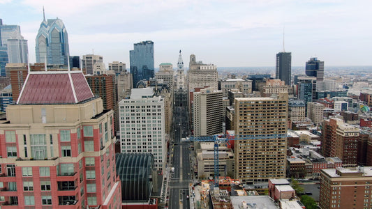 Philadelphia 4K Drone Footage 5412