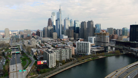 Philadelphia 4K Drone Footage 5432