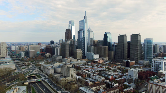 Philadelphia 4K Drone Footage 65432