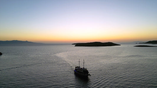 İzmir, Foça 4K Drone Footage 0107 B