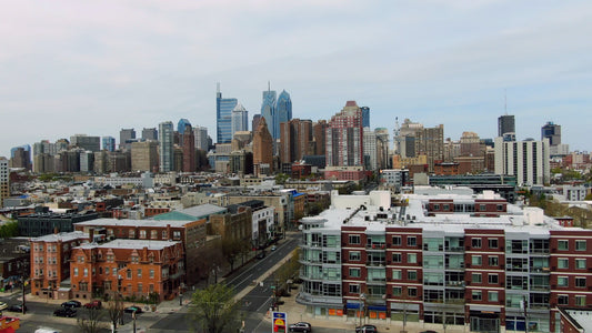Philadelphia 4K Drone Footage 43123