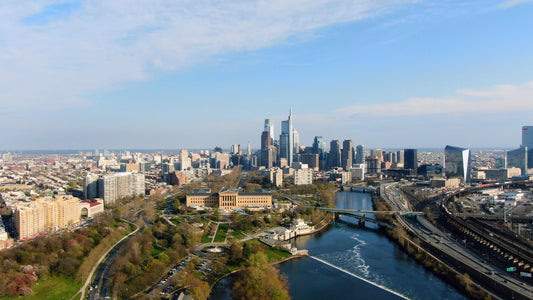 Philadelphia 4K Drone Footage 5123