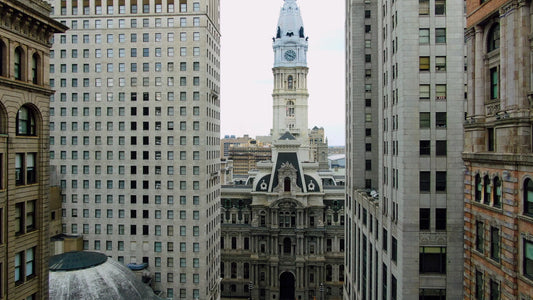 Philadelphia 4K Drone Footage 5432132