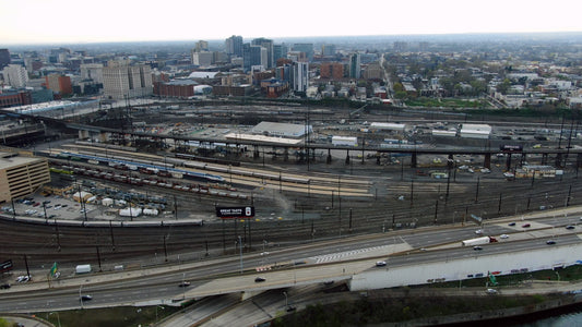 Philadelphia 4K Drone Footage 54324