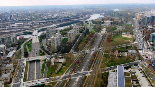 Philadelphia 4K Drone Footage 5432