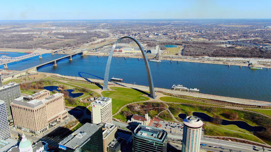 St. Louis, Missouri Drone Footage 0107