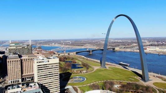 St. Louis, Missouri Drone Footage 0109 B