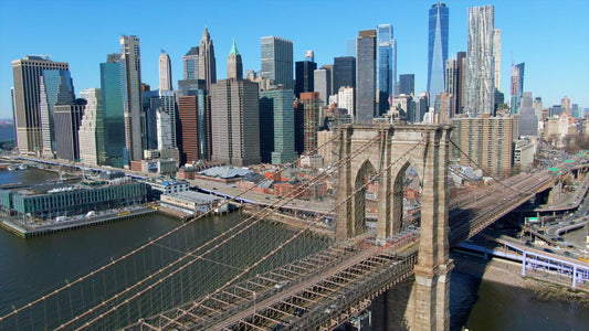 New York City, New York Drone Footage 4K 0223