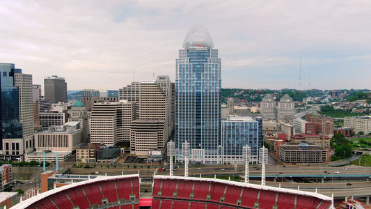 Cincinnati, Ohio Drone Footage 003 B