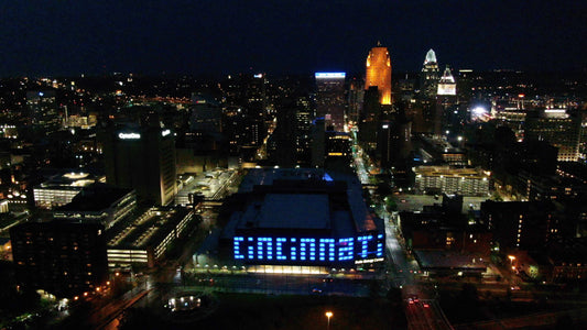 Cincinnati, Ohio Drone Footage 018 B
