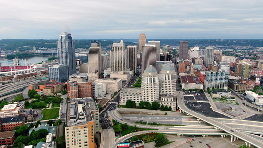 Cincinnati, Ohio Drone Footage  0a3