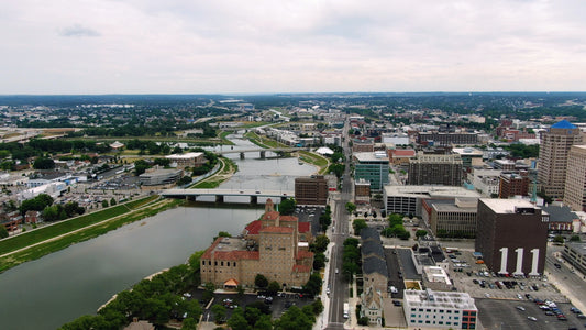 Dayton, Ohio Drone Footage 009 B