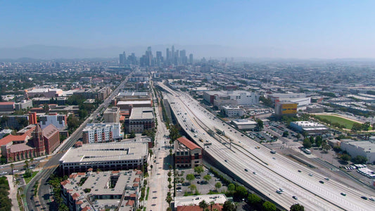 Los Angeles, California Drone Footage 002