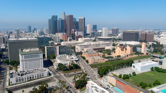 Los Angeles, California Drone Footage 080