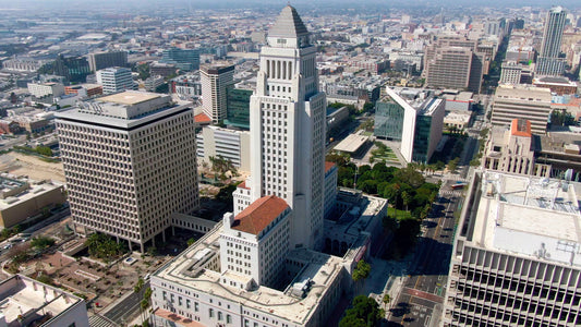 Los Angeles, California Drone Footage 081