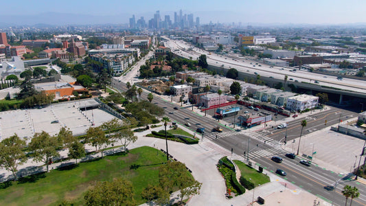 Los Angeles, California Drone Footage 094
