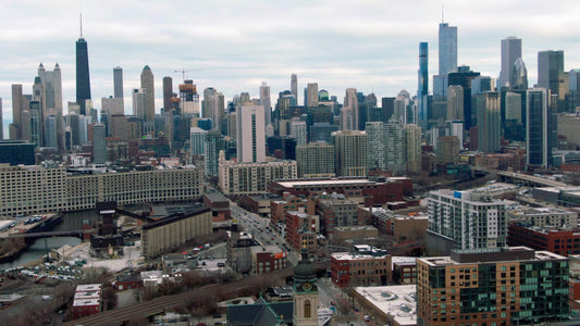 Chicago, Illinois Drone Footage 009 B