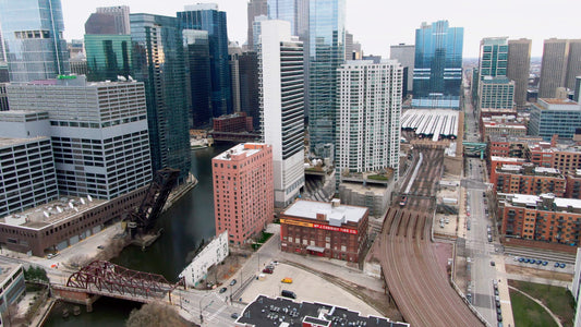 Chicago, Illinois Drone Footage 024