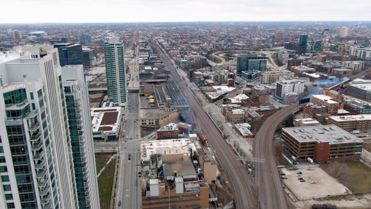 Chicago, Illinois Drone Footage 025