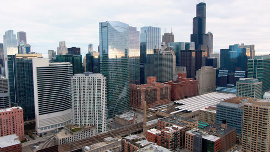 Chicago, Illinois Drone Footage 025 B