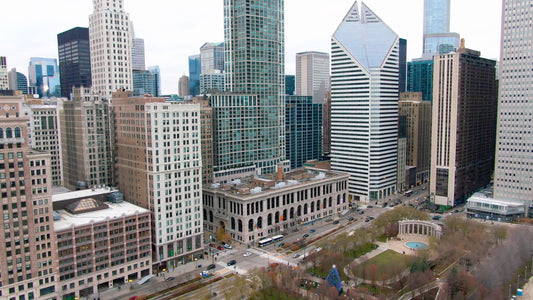 Chicago, Illinois Drone Footage 036