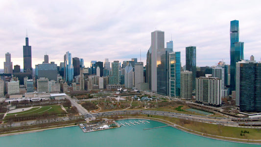 Chicago, Illinois Drone Footage  041