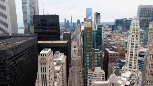 Chicago, Illinois Drone Footage 052 B