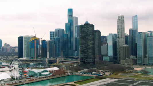 Chicago, Illinois Drone Footage 073