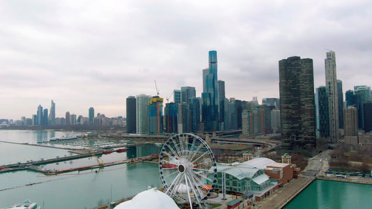 Chicago, Illinois Drone Footage 075